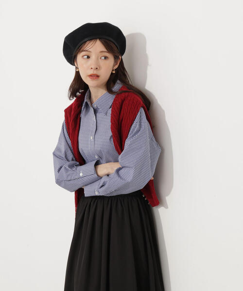 PROPORTION BODY DRESSING（プロポーションボディドレッシング）の「＜ウォッシャブル＞ベーシックシャツ / 1215210908（シャツ/ブラウス・レディース・ブルー系その他/ダークネイビー/ブルー・FREE）」の14枚目の写真