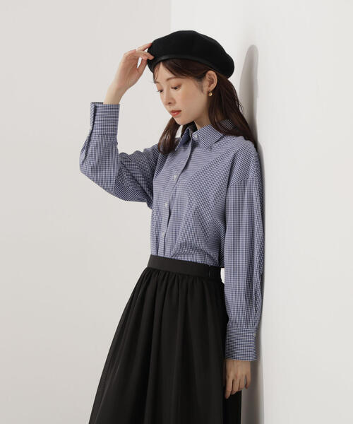 PROPORTION BODY DRESSING（プロポーションボディドレッシング）の「＜ウォッシャブル＞ベーシックシャツ / 1215210908（シャツ/ブラウス・レディース・ブルー系その他/ダークネイビー/ブルー・FREE）」の13枚目の写真