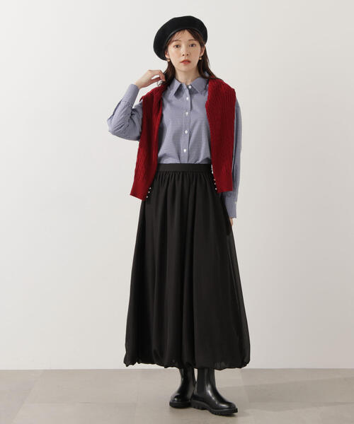 PROPORTION BODY DRESSING（プロポーションボディドレッシング）の「＜ウォッシャブル＞ベーシックシャツ / 1215210908（シャツ/ブラウス・レディース・ブルー系その他/ダークネイビー/ブルー・FREE）」の12枚目の写真