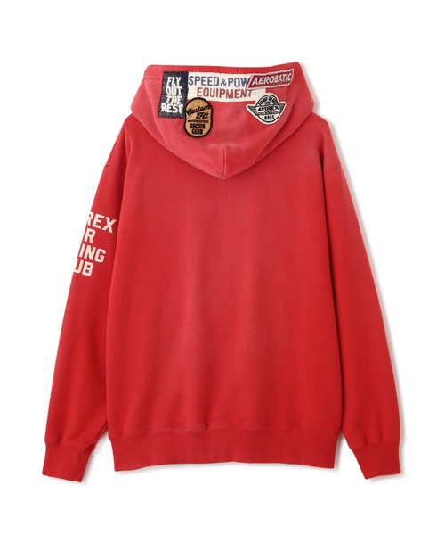 AVIREX（アヴィレックス）の「《A.A.R.C》PATCHED SWEAT HOODIE / パッチド スウェット フーディー / AVIREX / アヴィレックス（パーカー・メンズ・レッド/ライトグレー/チャコール・X-LARGE/LARGE/MEDIUM/XX-LARGE）」の7枚目の写真