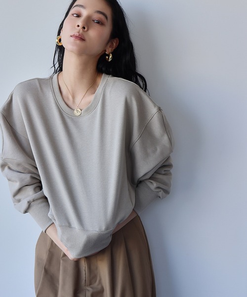 セール】【2025AW】ワンポイント刺繍 ロゴ スウェット プルオーバー