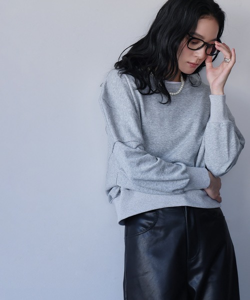 セール】【2025AW】ワンポイント刺繍 ロゴ スウェット プルオーバー