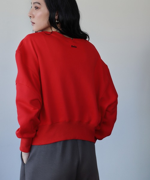 セール】【2025AW】ワンポイント刺繍 ロゴ スウェット プルオーバー