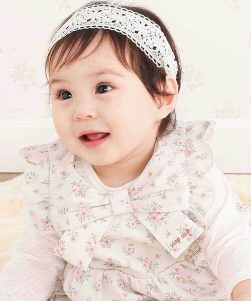 SLAP SLIP BABY(スラップスリップベビー)の「花柄無地コーデュロイ肩フリルリボンモチーフワンピース+ブルマセットアップベビー(70~80cm)(その他ベビーウェア・キッズ・ピンク/ホワイト系その他2・FREE)」の18枚目の写真