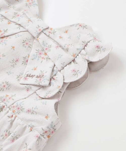SLAP SLIP BABY(スラップスリップベビー)の「花柄無地コーデュロイ肩フリルリボンモチーフワンピース+ブルマセットアップベビー(70~80cm)(その他ベビーウェア・キッズ・ピンク/ホワイト系その他2・FREE)」の11枚目の写真