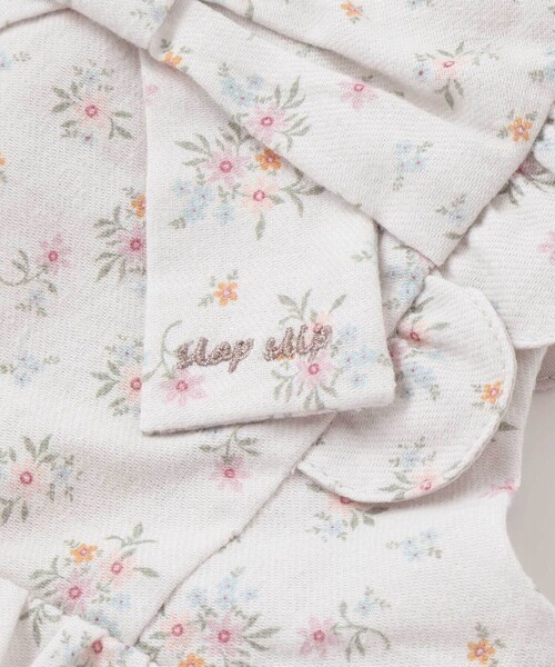 SLAP SLIP BABY(スラップスリップベビー)の「花柄無地コーデュロイ肩フリルリボンモチーフワンピース+ブルマセットアップベビー(70~80cm)(その他ベビーウェア・キッズ・ピンク/ホワイト系その他2・FREE)」の6枚目の写真