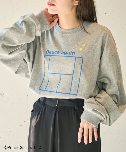 PRINCE（プリンス）の「【Prince】Prince Deuce Again Sleeve Tee（Tシャツ/カットソー・メンズ・ホワイト/グレー/ブラック/グリーン・L/M/XL/S/XS）」の3枚目の写真