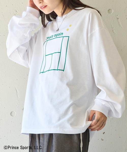 PRINCE（プリンス）の「【Prince】Prince Deuce Again Sleeve Tee（Tシャツ/カットソー・メンズ・ホワイト/グレー/ブラック/グリーン・L/M/XL/S/XS）」の5枚目の写真