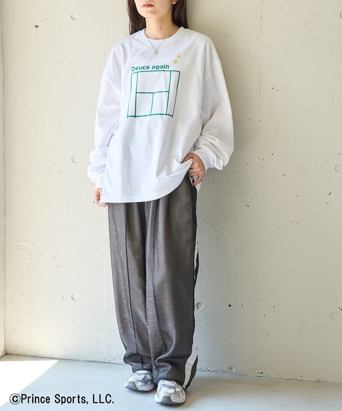 PRINCE（プリンス）の「【Prince】Prince Deuce Again Sleeve Tee（Tシャツ/カットソー・メンズ・ホワイト/グレー/ブラック/グリーン・L/M/XL/S/XS）」の8枚目の写真