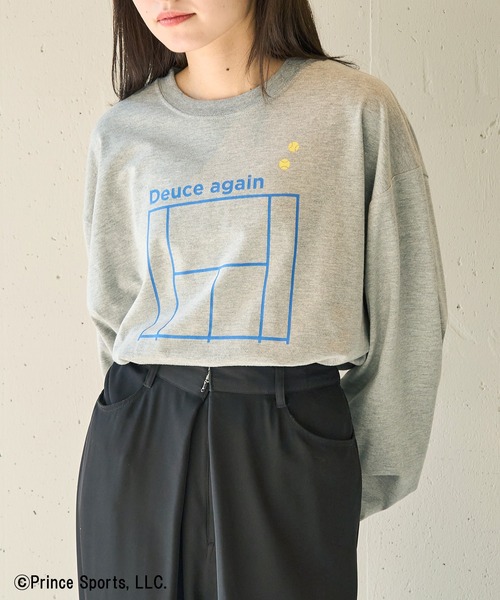 PRINCE（プリンス）の「【Prince】Prince Deuce Again Sleeve Tee（Tシャツ/カットソー・メンズ・ホワイト/グレー/ブラック/グリーン・L/M/XL/S/XS）」の15枚目の写真