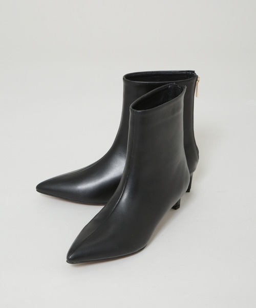 NANO universe(ナノユニバース)の「ポインテッドショートブーツ(ブーツ・レディース・ボルドー/ブラック・38/36/37)」の5枚目の写真