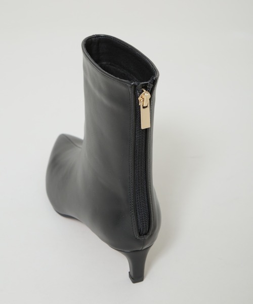 NANO universe(ナノユニバース)の「ポインテッドショートブーツ(ブーツ・レディース・ボルドー/ブラック・38/36/37)」の12枚目の写真