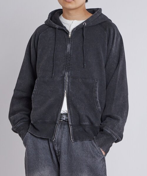WHO'S WHO gallery（フーズフーギャラリー）の「KOOKYN ケミカルジップパーカー（パーカー・レディース・グレー/チャコールグレー/ブラウン・SMALL/MEDIUM/LARGE）」の20枚目の写真