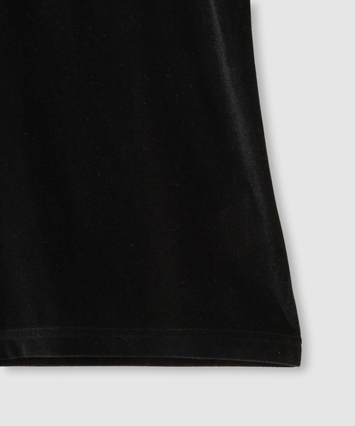 Mac-House(マックハウス)の「milli de l'air ベロアセンターシームカットソー(Tシャツ/カットソー・レディース・ブラック/ベージュ/ブラウン・L/M)」の8枚目の写真