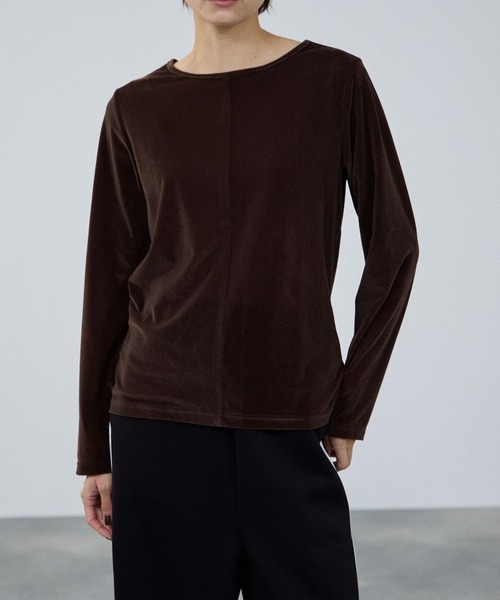 milli de l'air ベロアセンターシームカットソー（Tシャツ/カットソー