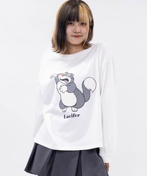 Disney（ディズニー）の「【k】〔Disney/ディズニー〕Villains アソートプリント ロンT（Tシャツ/カットソー）」