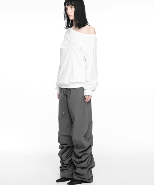 NACHE(ナチェ)の「NACHE/ナチェ/PINCHES L/S TEE(Tシャツ/カットソー・レディース・ブラック/アイボリー・0/1)」の10枚目の写真