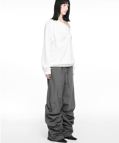 NACHE(ナチェ)の「NACHE/ナチェ/PINCHES L/S TEE(Tシャツ/カットソー・レディース・ブラック/アイボリー・0/1)」の12枚目の写真