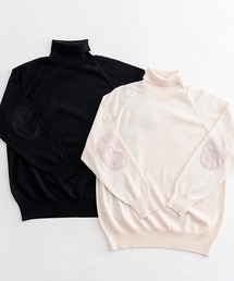 D（ディー）の「ウォッシャブルウールエルボーパッチ（ニット/セーター）」