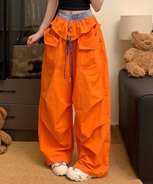 ギンガムチェック」に該当するパンツ（オレンジ/橙色系）ファッション
