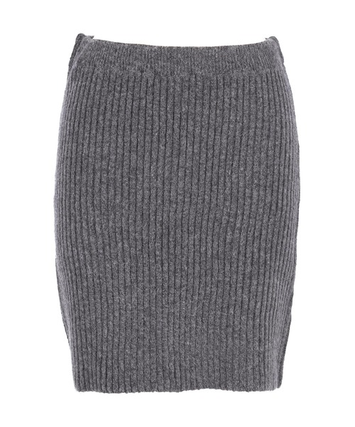 coca（coca）（コカ）の「縮絨ニットミニスカート（スカート・レディース・グレー/ネイビー・L/S/M）」の22枚目の写真