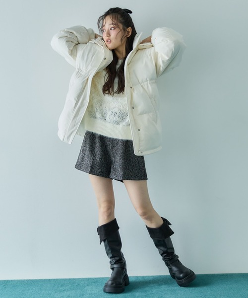 archives(アルシーヴ)の「マルチwayファーフード中綿ブルゾン(ブルゾン・レディース・アイボリー/ブラック・MEDIUM)」の12枚目の写真