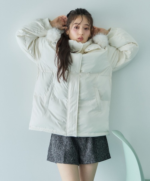 マルチwayファーフード中綿ブルゾン（ブルゾン）｜archives