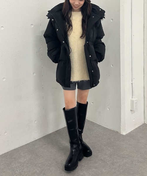 archives(アルシーヴ)の「マルチwayファーフード中綿ブルゾン(ブルゾン・レディース・アイボリー/ブラック・MEDIUM)」の20枚目の写真