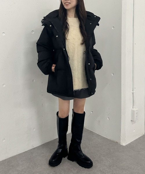 archives(アルシーヴ)の「マルチwayファーフード中綿ブルゾン(ブルゾン・レディース・アイボリー/ブラック・MEDIUM)」の19枚目の写真