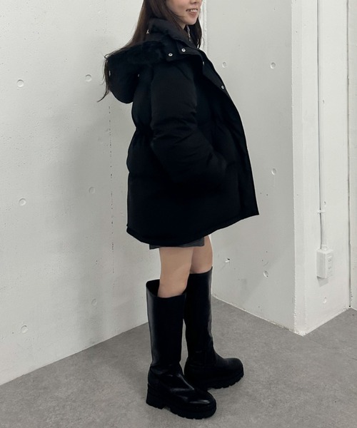 archives(アルシーヴ)の「マルチwayファーフード中綿ブルゾン(ブルゾン・レディース・アイボリー/ブラック・MEDIUM)」の21枚目の写真