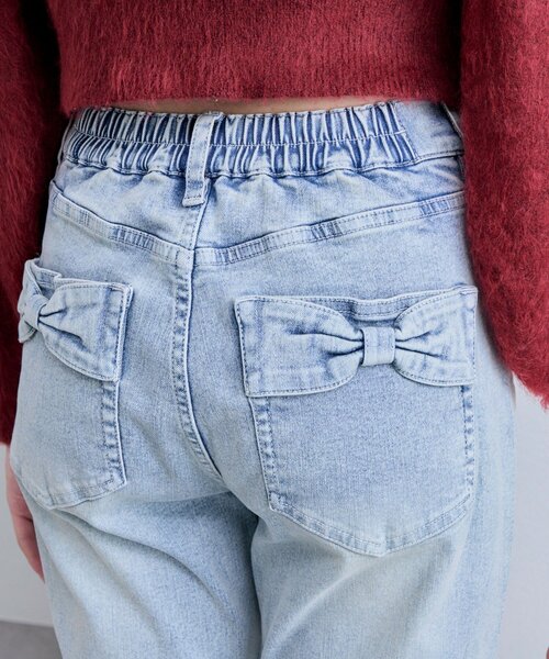 セール】ストレッチフレアデニムパンツ（デニムパンツ）｜OLIVE des