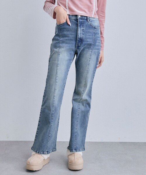 ストレッチフレアデニムパンツ（デニムパンツ）｜OLIVE des OLIVE