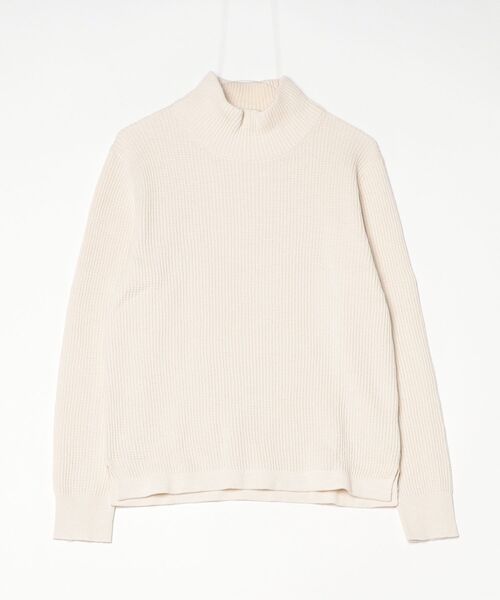 Banana Republic（バナナリパブリック）の「コットン サーマルニット タートルネック セーター（ニット/セーター・メンズ・アイボリー・S/M/L/XL）」の2枚目の写真