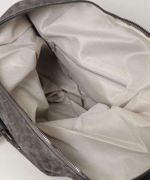 tinkerend(ティンカーエンド)の「【ユニセックス】Rivet Boston Bag / リベットボストンバッグ(ボストンバッグ・レディース・スミクロ/ブラウン/ブラック・FREE)」の4枚目の写真