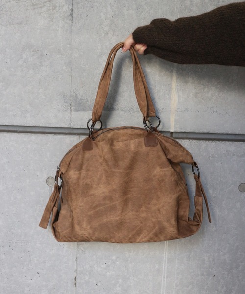 tinkerend(ティンカーエンド)の「【ユニセックス】Rivet Boston Bag / リベットボストンバッグ(ボストンバッグ・レディース・スミクロ/ブラウン/ブラック・FREE)」の11枚目の写真