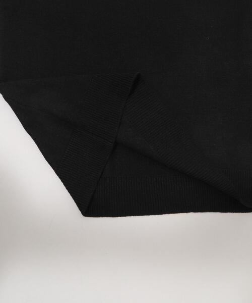 BROWNY（ブラウニー）の「BROWNY/【25年秋冬新作】アクセ付きワンポイントニットプルオーバー（ニット/セーター・メンズ・ブラック/ネイビー/オフホワイト・SMALL/MEDIUM/LARGE）」の7枚目の写真