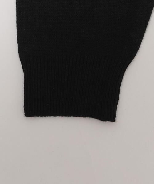 BROWNY（ブラウニー）の「BROWNY/【25年秋冬新作】アクセ付きワンポイントニットプルオーバー（ニット/セーター・メンズ・ブラック/ネイビー/オフホワイト・SMALL/MEDIUM/LARGE）」の8枚目の写真