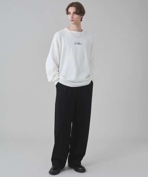 BROWNY(ブラウニー)の「BROWNY/アクセ付きワンポイントニットプルオーバー(ニット/セーター・メンズ・ブラック/ネイビー/オフホワイト・SMALL/MEDIUM/LARGE)」の20枚目の写真