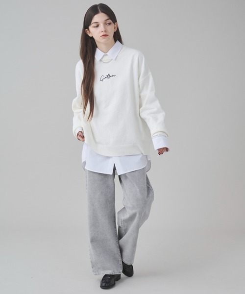 BROWNY(ブラウニー)の「BROWNY/アクセ付きワンポイントニットプルオーバー(ニット/セーター・メンズ・ブラック/ネイビー/オフホワイト・SMALL/MEDIUM/LARGE)」の21枚目の写真