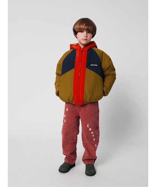 BOBO CHOSES アウター　2〜3y 総柄Doggy Mateジャンパー【キッズ】（ダウンジャケット/コート