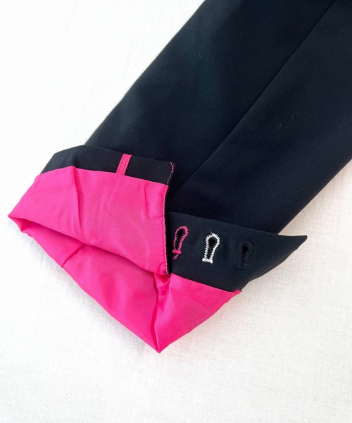 Q（キュー）の「ダブルブレストジャケット（テーラードジャケット・レディース・ライトグレー/ブラック・MEDIUM）」の22枚目の写真