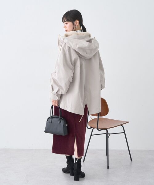 earth music&ecology（アースミュージックアンドエコロジー）の「【2025AW】マルチウェイマウンテンパーカー（マウンテンパーカー・レディース・ブラック/カーキ/ベージュ・M/L）」の9枚目の写真