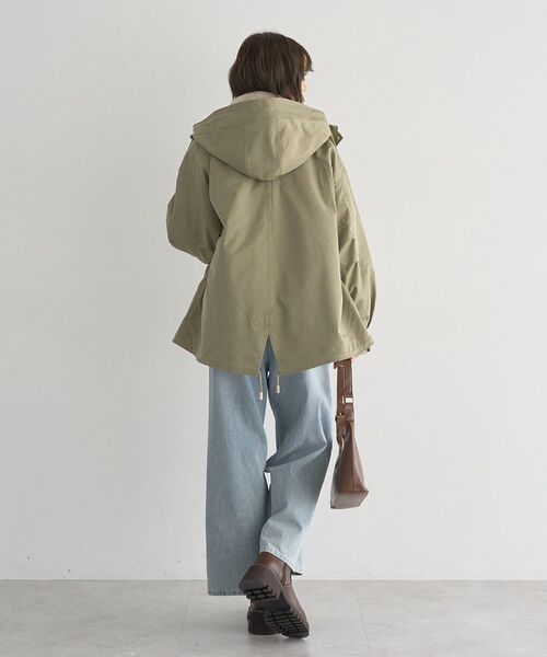 earth music&ecology（アースミュージックアンドエコロジー）の「【2025AW】マルチウェイマウンテンパーカー（マウンテンパーカー・レディース・ブラック/カーキ/ベージュ・M/L）」の21枚目の写真