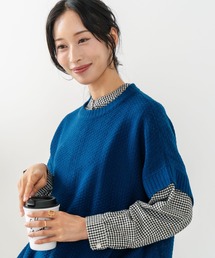 【C-FORT POINT/フォートポイント】ニットベストブラウスアンサンブル