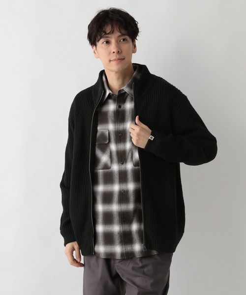 FOUND GOOD（ファウンドグッド）の「ZIPUPニット（ニット/セーター・メンズ・オレンジ系5/グレー系5/ブラック・L/XL/S/M）」の2枚目の写真