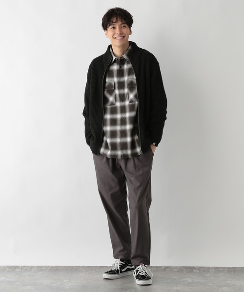 FOUND GOOD（ファウンドグッド）の「ZIPUPニット（ニット/セーター・メンズ・オレンジ系5/グレー系5/ブラック・L/XL/S/M）」の20枚目の写真