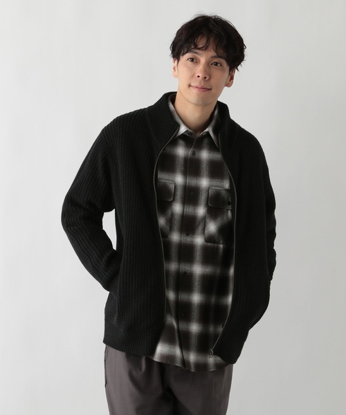 FOUND GOOD（ファウンドグッド）の「ZIPUPニット（ニット/セーター・メンズ・オレンジ系5/グレー系5/ブラック・L/XL/S/M）」の22枚目の写真