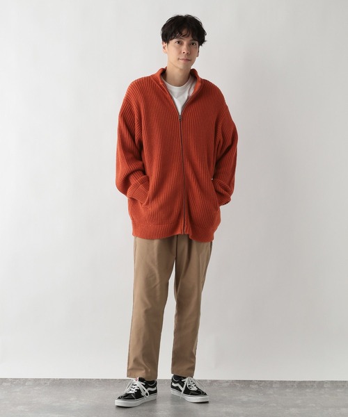 FOUND GOOD（ファウンドグッド）の「ZIPUPニット（ニット/セーター・メンズ・オレンジ系5/グレー系5/ブラック・L/XL/S/M）」の5枚目の写真