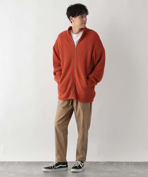 FOUND GOOD（ファウンドグッド）の「ZIPUPニット（ニット/セーター・メンズ・オレンジ系5/グレー系5/ブラック・L/XL/S/M）」の6枚目の写真