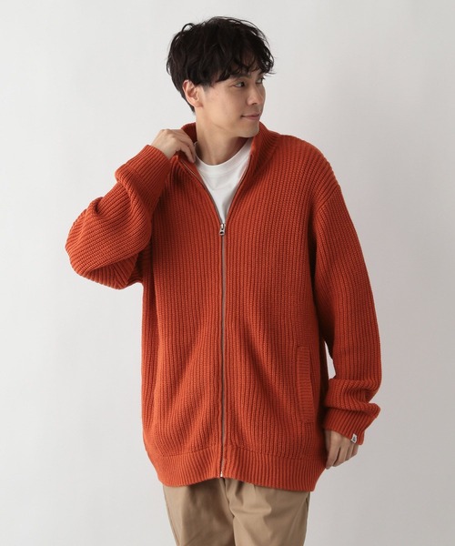 FOUND GOOD（ファウンドグッド）の「ZIPUPニット（ニット/セーター・メンズ・オレンジ系5/グレー系5/ブラック・L/XL/S/M）」の8枚目の写真